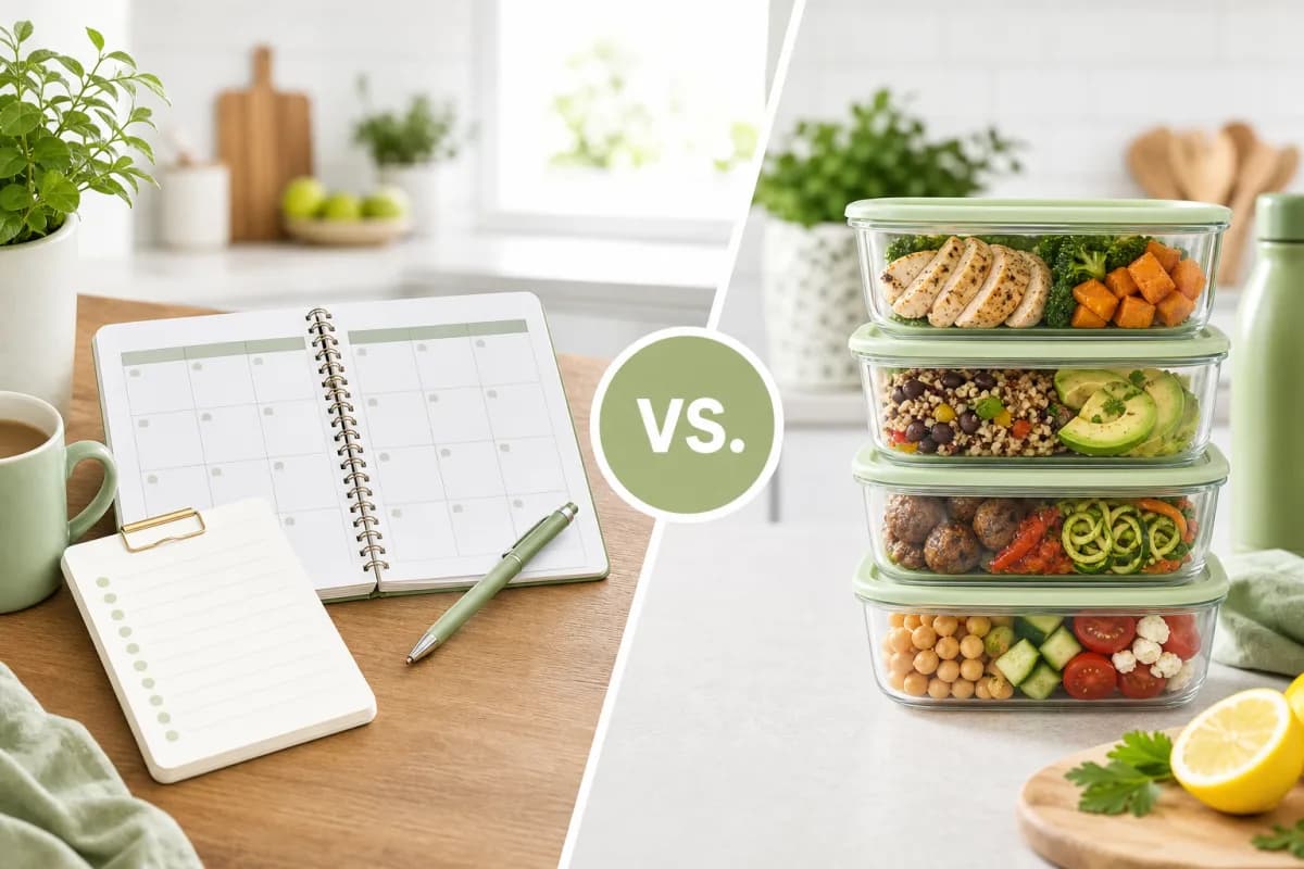 Cover Image for Meal Planning vs Meal Prep: What's the Difference (and What Do You Actually Need)?
