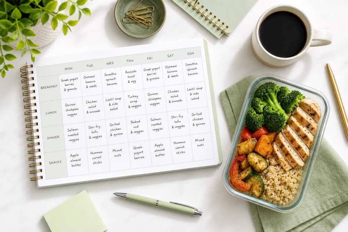 Cover Image for Weekly Meal Planning for Busy People: A 30-Minute System That Actually Sticks